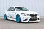 BMW M2 Coupe on Blue Wheels by Hamann 2016 года